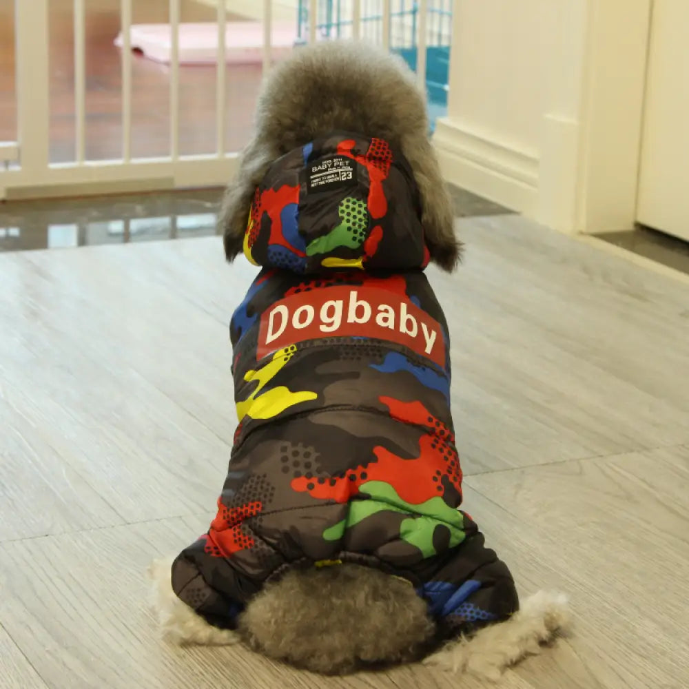 犬用 冬服 防風 保温 フルボディ 厚手 犬用 コート テディベア ペットウェア 秋冬用 ID3556 タイプ④ / S