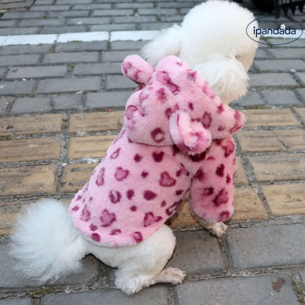 犬用 服 春秋用 ヒョウ柄 ジャケット 厚手 テディ シュナウザー ポメラニアン チワワ ペット用 トレンドウェア ID2303