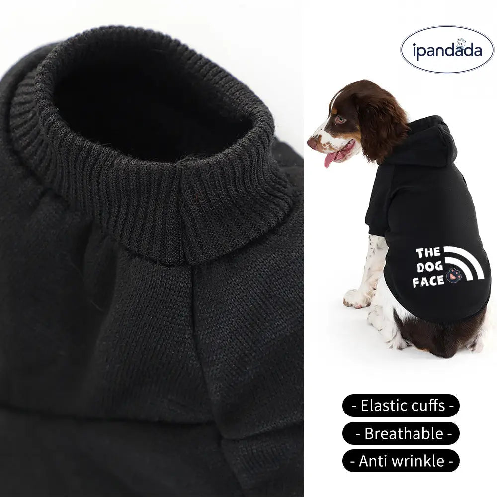 犬用 服 秋用 ペット サモエド 大型犬 保温 裏起毛 パーカー ID3601