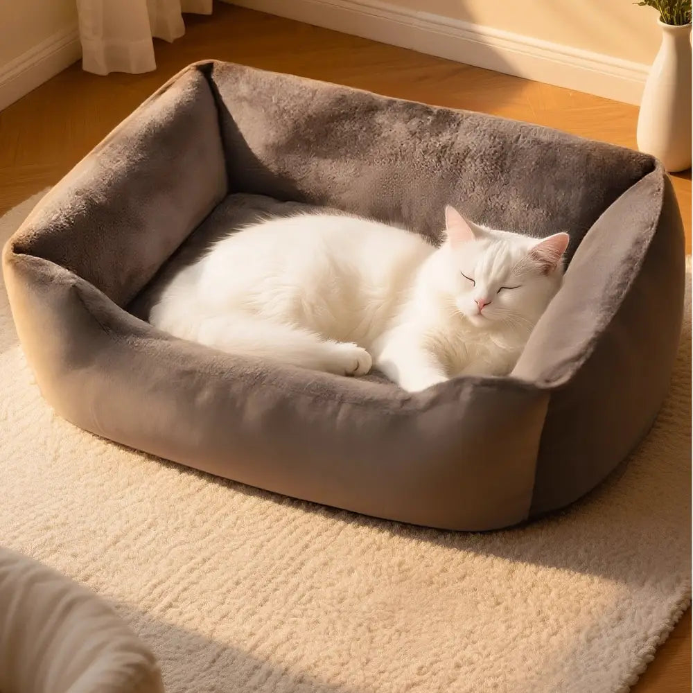 犬用・猫用 冬用 保温ペットベッド 猫ちゃんの安心感ベッド 四季対応 中・大型ペットベッド ベッド・ハウス ID2144 グリーン / XS 40*30cm ペット用品>ベッド・ハウス