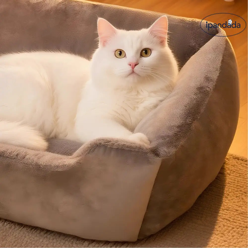 犬用・猫用 冬用 保温ペットベッド 猫ちゃんの安心感ベッド 四季対応 中・大型ペットベッド ベッド・ハウス ID2144