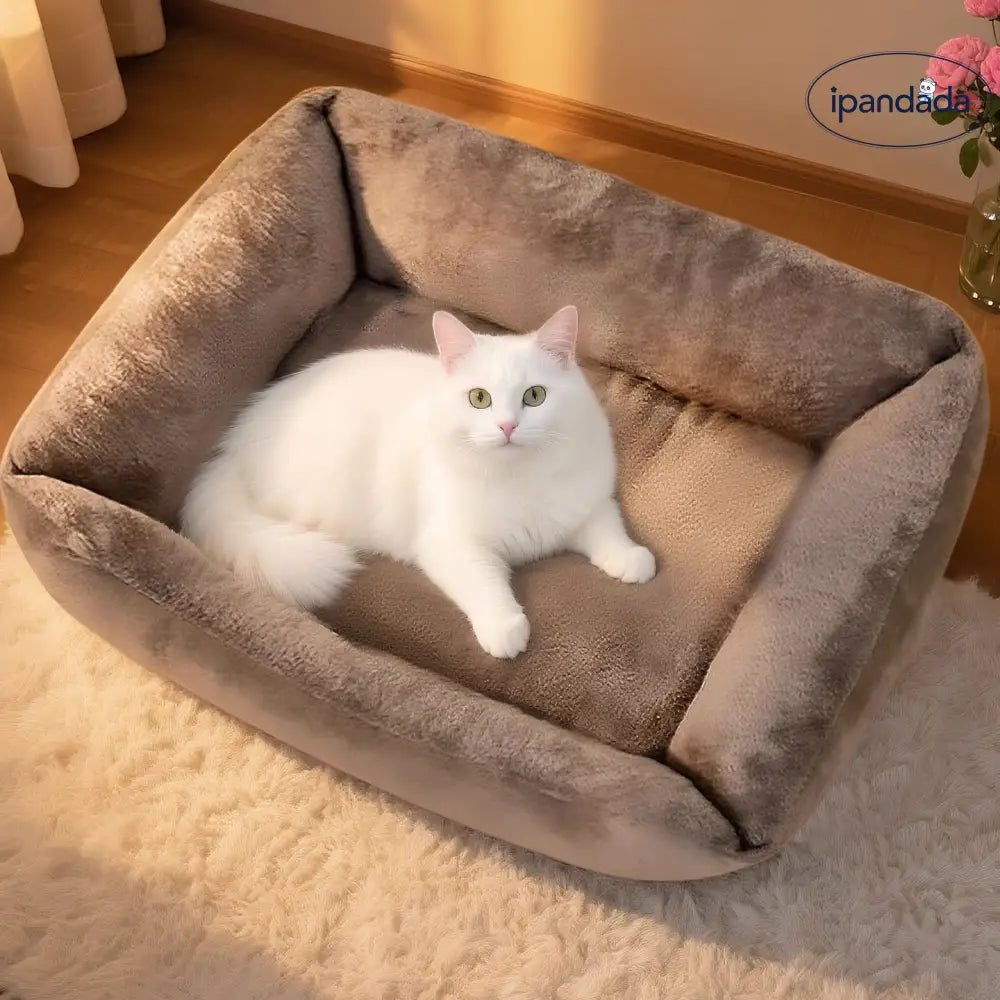 犬用・猫用 冬用 保温ペットベッド 猫ちゃんの安心感ベッド 四季対応 中・大型ペットベッド ベッド・ハウス ID2144