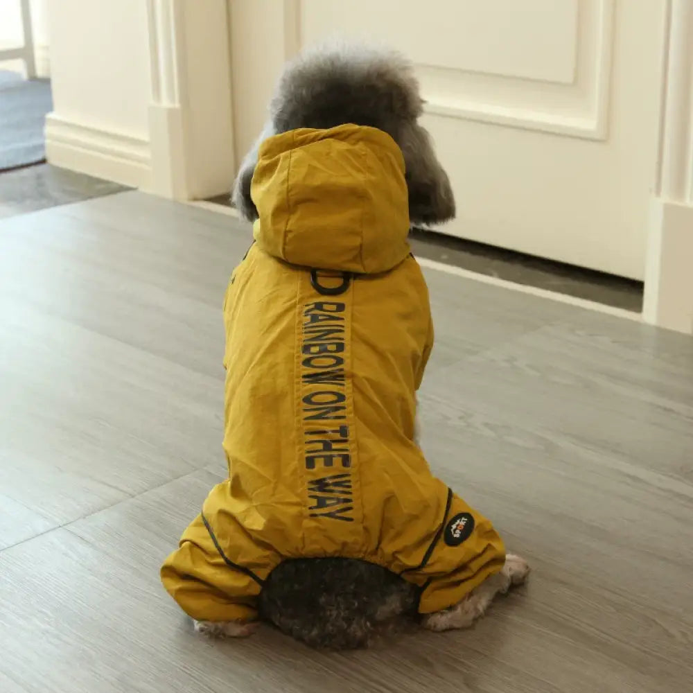 犬用 秋冬服 フルボディ コート ペットウェア 小型犬用 ビション・フリーゼ テディベア 冬用 服 ID3557 イエロー / S