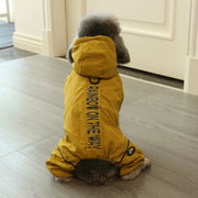 犬用 秋冬服 フルボディ コート ペットウェア 小型犬用 ビション・フリーゼ テディベア 冬用 服 ID3557 イエロー / S