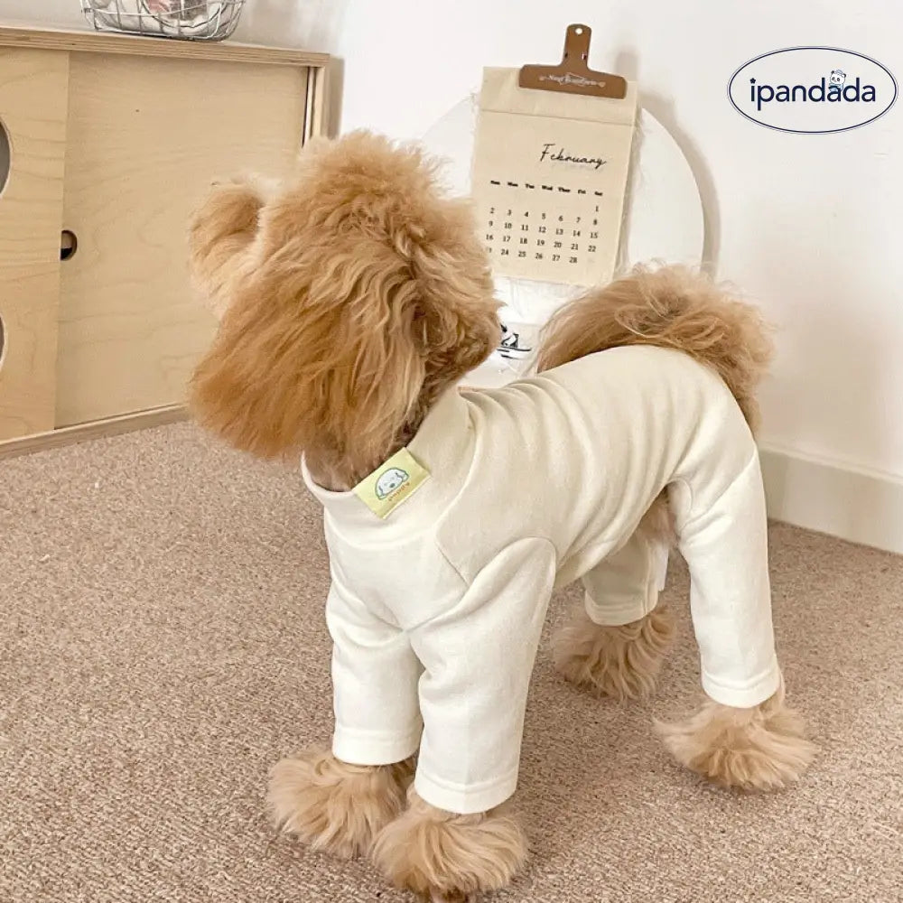 犬用 秋冬 新作 デロン 超柔らか 保温 ストレッチ オールインワン 四足服 小型犬 冷え防止 ルームウェア ID3440