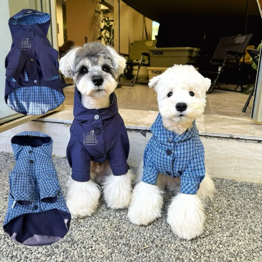 犬用 リバーシブル 冬用 保温 シャイナリー ビション フリーゼ テディ ベア 柴犬 ウエストハイランド ホワイト テリア コットンジャケット アウター ID2583