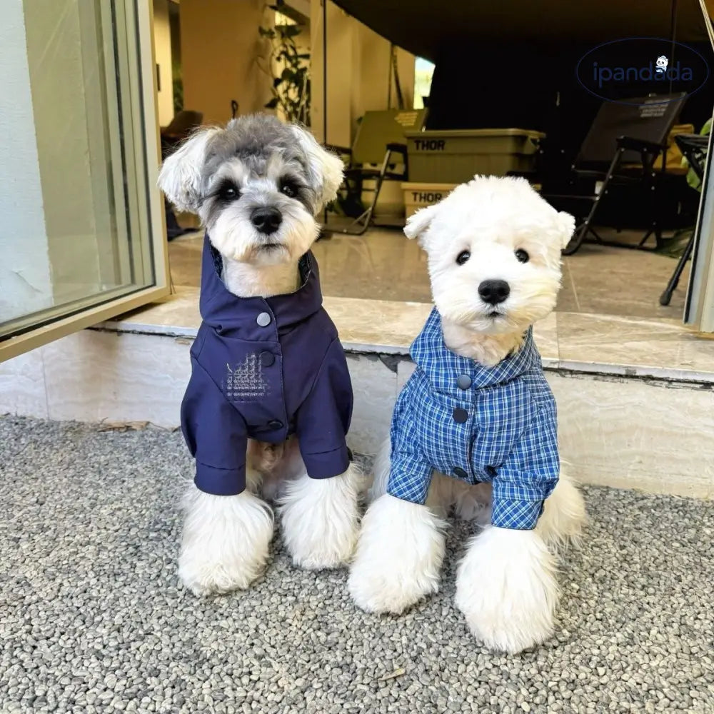 犬用 リバーシブル 冬用 保温 シャイナリー ビション フリーゼ テディ ベア 柴犬 ウエストハイランド ホワイト テリア コットンジャケット アウター ID2583
