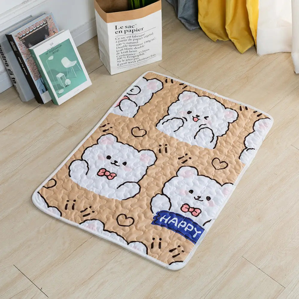 犬用 睡眠マット ドッグベッド 猫用 マット ペットマット ペット用ベッド 四季対応 ペットハウス ID2337 タイプ⑥ / 40*30cm
