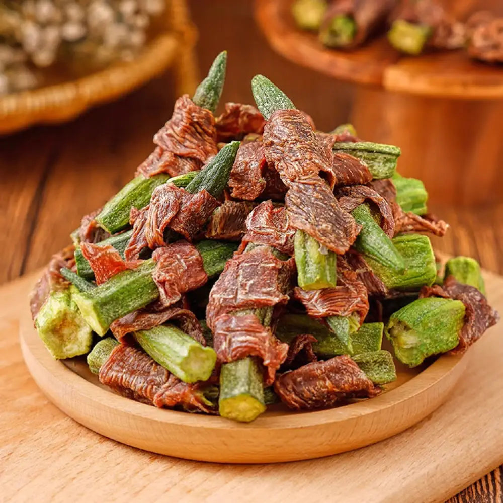 犬用おやつ 鴨肉＆オクラジャーキー 無添加 歯磨き スティック 小型犬～大型犬対応 子犬・成犬 しつけ ご褒美 獣医師推奨 たんぱく質豊富 ID1920 鴨肉のオクラ巻き60g / 1パック ペット用品＞ペットおやつ