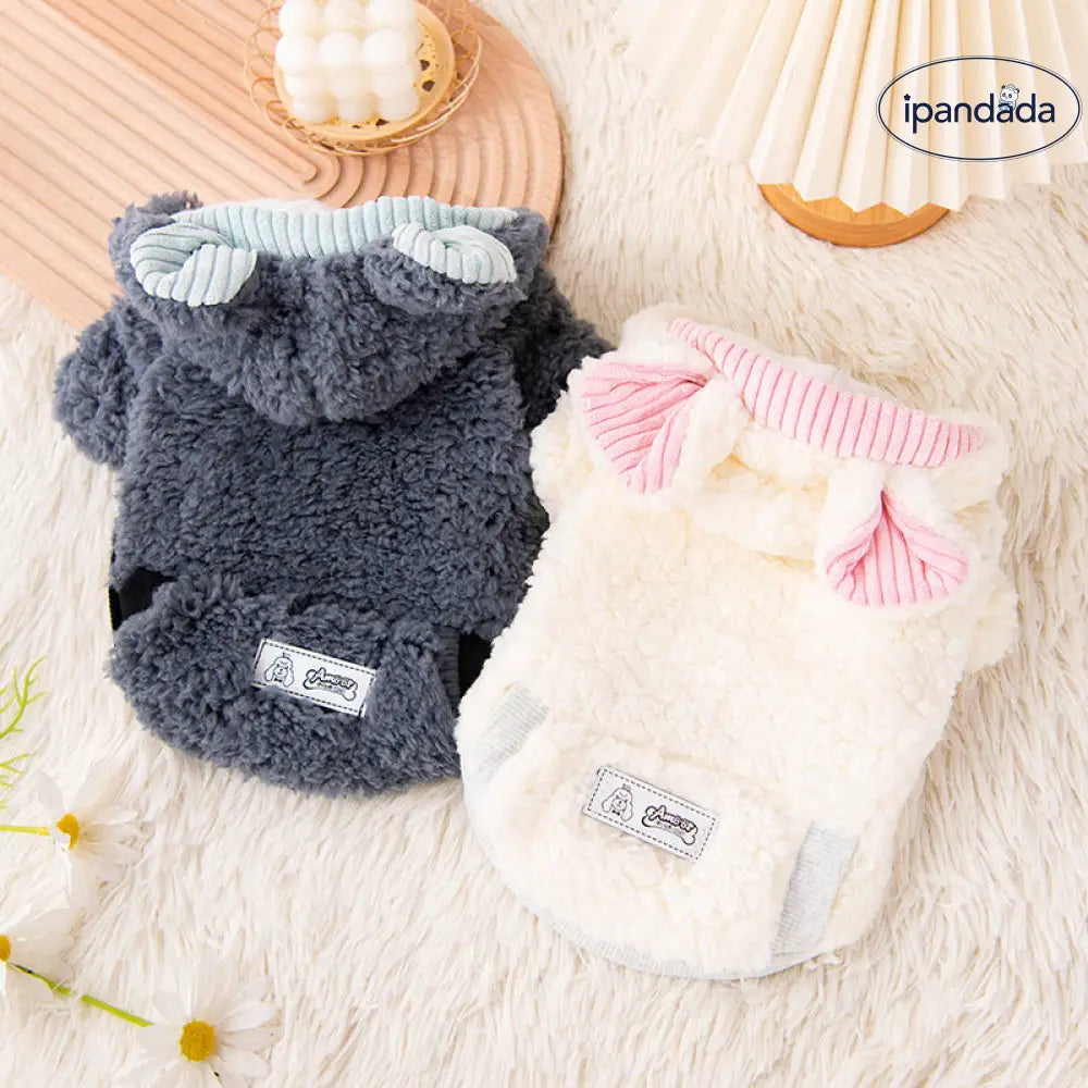 犬用ウェア 秋用 厚手 フリース コーギー服 テディ ベア ポメラニアン 小型犬 猫用 ペット服 ID2394