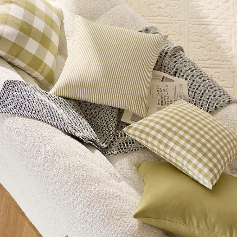 ID834 全4色 クッションカバー クッション中身 45×45cm 50×50cm 40×40cm お洒落 洗濯可 丸洗い オールシーズン インテリア モダン 柔らか カバー クッション 春 夏 秋 冬 ベッド 軽量 おしゃれ