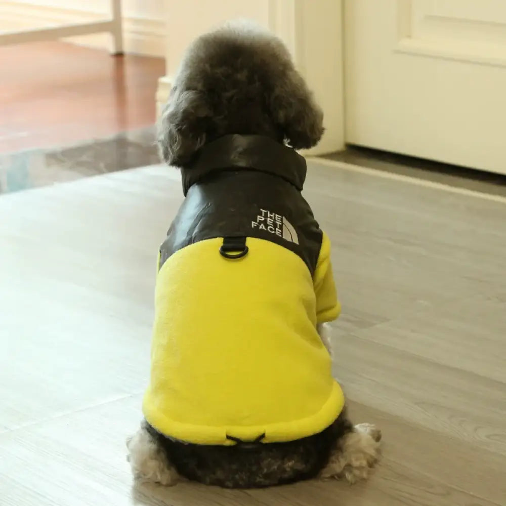 犬ダウン 犬 服 ドッグウェア ダウン風ベスト 犬 ダウンジャケット 犬の服 犬用洋服 袖なし ペット 前開き ペット服 イエロー / S（1.5~2KG） ペット用品＞ウェア