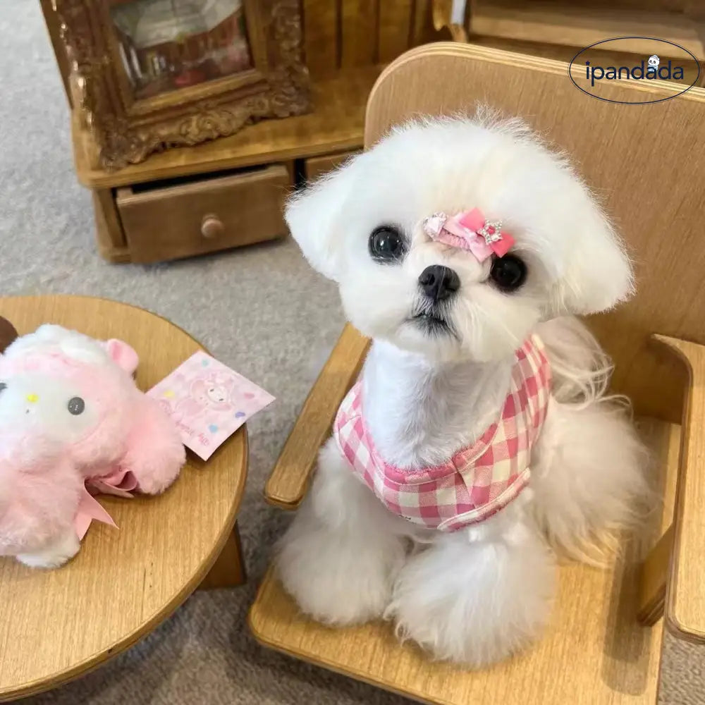 犬の服 チェック柄 ベスト 犬 猫 用 服 肌触り良い マルチーズ シーズー ヨークシャー ビション フレンチ ブルドッグ シュナウザー ID4459 ペット用品＞ウェア