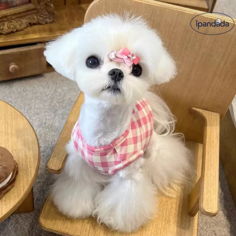 犬の服 チェック柄 ベスト 犬 猫 用 服 肌触り良い マルチーズ シーズー ヨークシャー ビション フレンチ ブルドッグ シュナウザー ID4459 ペット用品＞ウェア