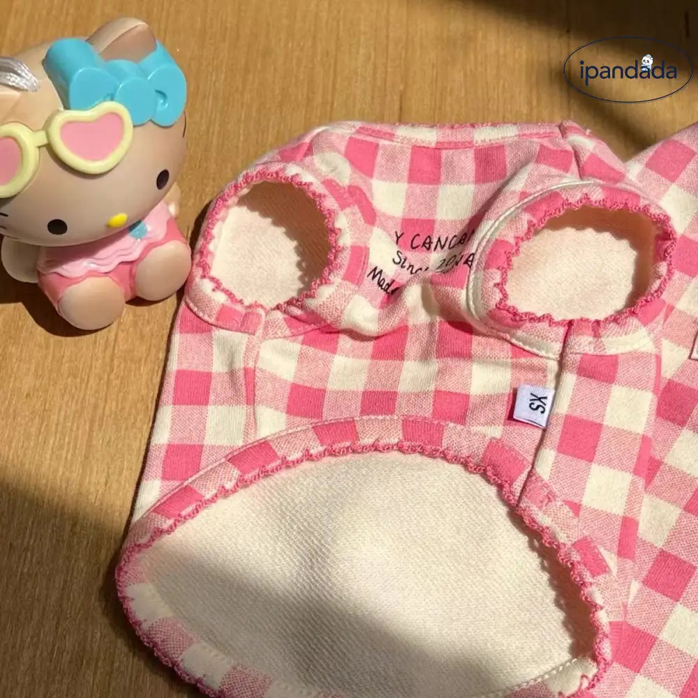 犬の服 チェック柄 ベスト 犬 猫 用 服 肌触り良い マルチーズ シーズー ヨークシャー ビション フレンチ ブルドッグ シュナウザー ID4459 ペット用品＞ウェア