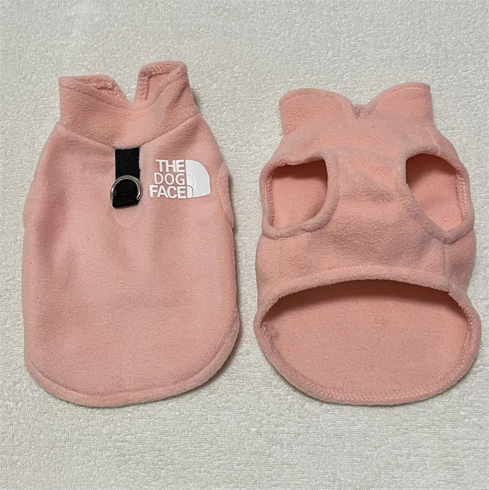 犬の服 ドッグフェイス リードフック付き ベスト S~2XL 犬服 the dog face ペットウェア 中ボア おしゃれ 可愛い 防寒 ピンク / S ペット用品＞ウェア