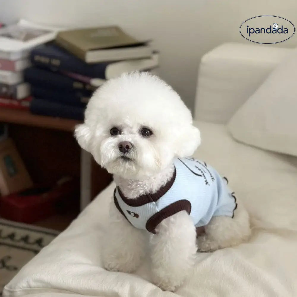 犬の服 ペット服 春夏用 刺繍 クマ柄 ビションフリーゼ 猫用 タンク