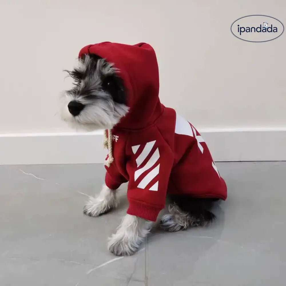 犬の服 ペット服 パーカー フード付き シュナウザー 着せやすい あったか シンプル レッド チワワ服 トイプードル服 おしゃれ かっこい 女の子 男の子 ペット用品＞ウェア