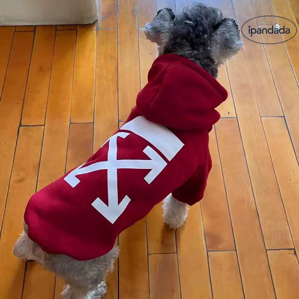 犬の服 ペット服 パーカー フード付き シュナウザー 着せやすい あったか シンプル レッド チワワ服 トイプードル服 おしゃれ かっこい 女の子 男の子 ペット用品＞ウェア