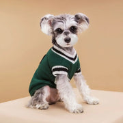 犬の服 猫の服 キャンパス風 ベスト バッジ おしゃれ 小中大 猫犬用 ニットコットン カップル用 セーター ID2535