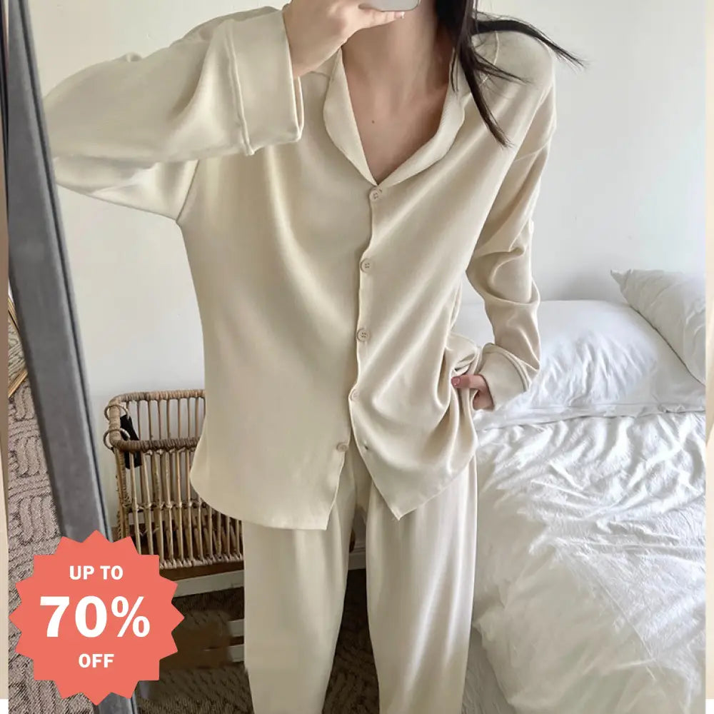 ID1859 レディース レース プルオーバー 秋 長袖 クラウドコットン かわいい 無地 ガールズ ルームウェア 2点セット