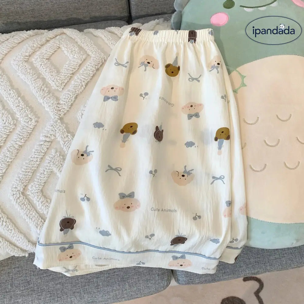 ID1434 レディース 夏 くま柄 パジャマ 3点セット 半袖 ショートパンツ ヘアバンド付 もふもふ肌触り 薄手 お出かけOK コンビニ対応 おうちコーデ ギフト対応 かわいい