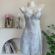 ID1083 ブルー / M レディース＞ワンピース