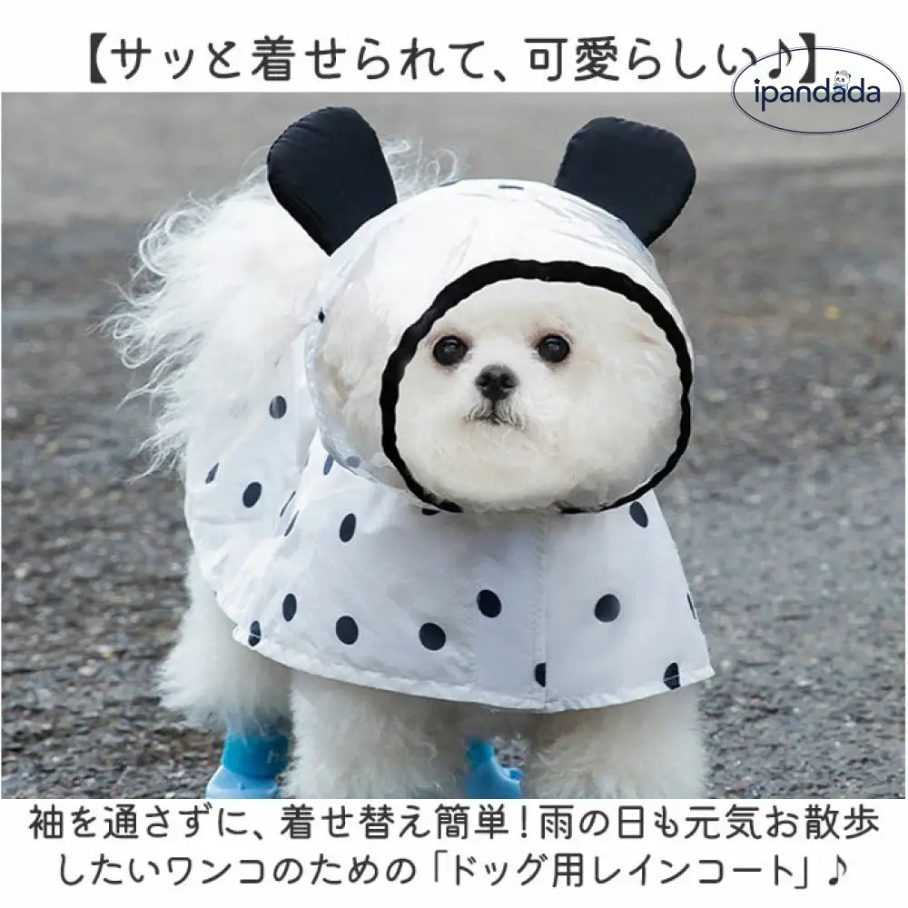 ID490 レインウェア ペットレインコート 犬 帽子付き 雨具 犬用レインコート カッパ フード付き ペット服 透明フード付き 雨の日 犬服 犬の服 ドッグウェア お散歩 軽量 通気性 メッシュ 雨対策 防水 ペット用品