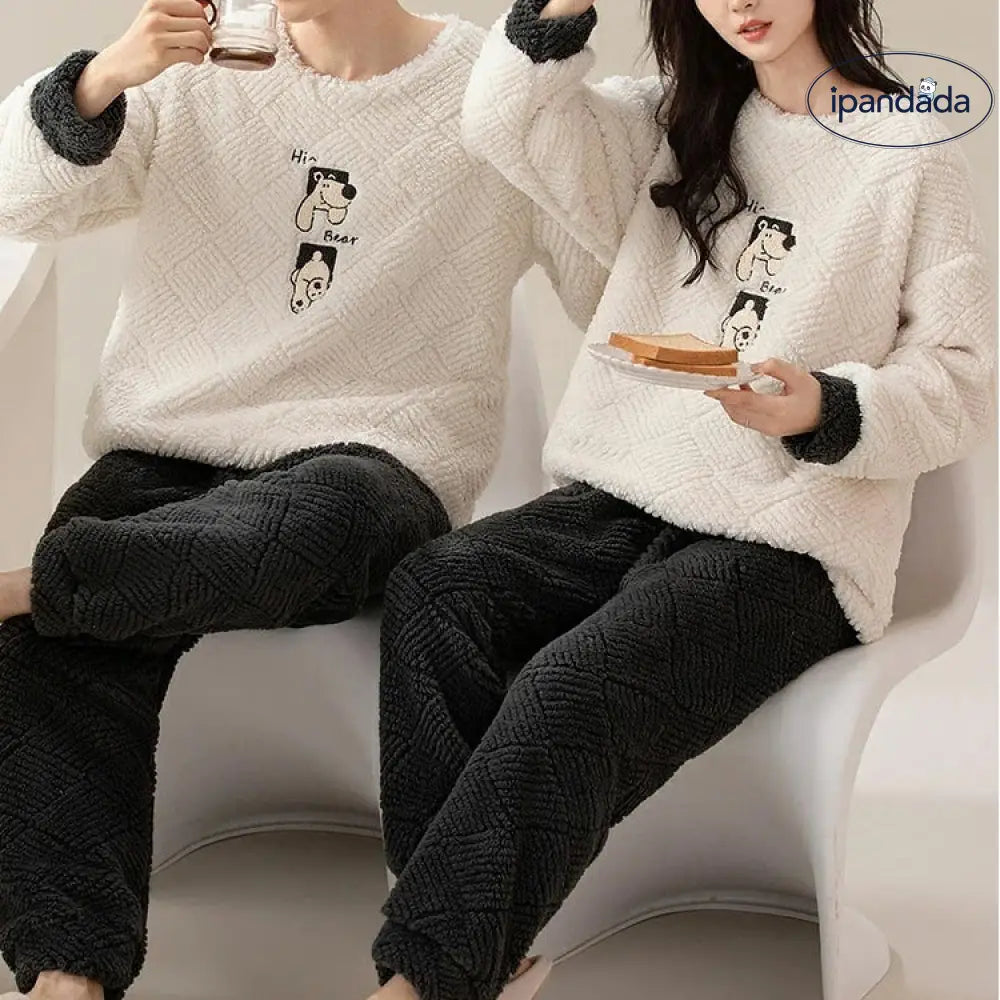 ペア パジャマ 大人 着ぐるみ パジャマ 冬 可愛い 熊 もこもこ パジャマ 着る毛布 カップル お揃い 上下セット フランネル 冬物 防寒 カップル ペア ルームウエア ペアお揃い ふわふわ ゆったり 寝巻き 防寒対策 レディース メンズ 夫婦 記念日 修学旅行 ID2899