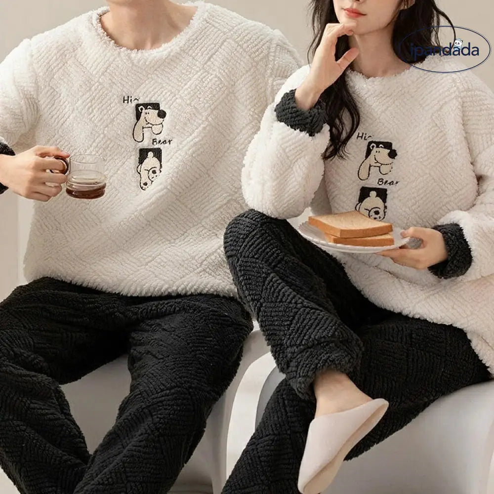 ペア パジャマ 大人 着ぐるみ パジャマ 冬 可愛い 熊 もこもこ パジャマ 着る毛布 カップル お揃い 上下セット フランネル 冬物 防寒 カップル ペア ルームウエア ペアお揃い ふわふわ ゆったり 寝巻き 防寒対策 レディース メンズ 夫婦 記念日 修学旅行 ID2899