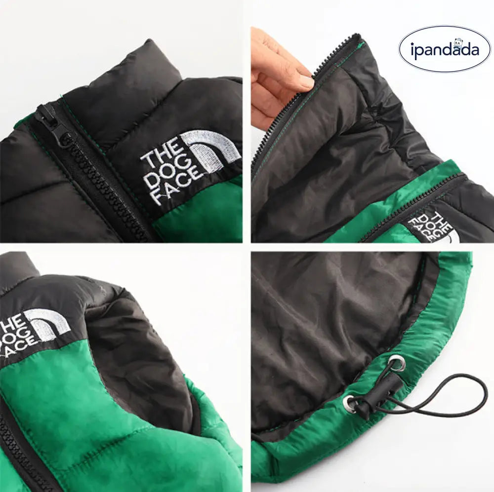 犬服 冬 暖かい 防寒 ダウンベスト ファスナー ベスト 着せやすい ドッグウェア 小型犬 中型犬 散歩 かっこいい 簡単着脱 アウター THE DOG FACE 男の子 女の子 ペット用品＞ウェア