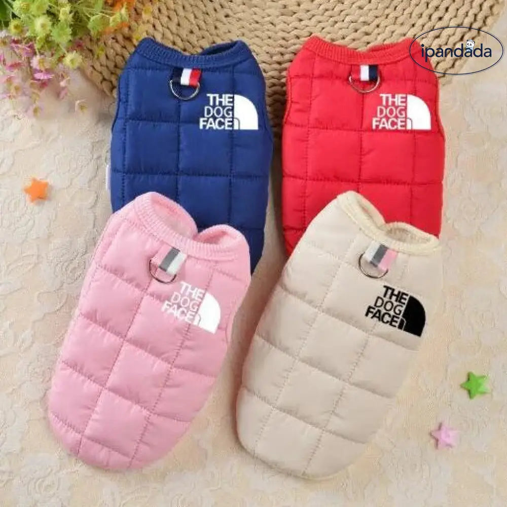 犬の服 ドッグフェイス リードフック付き ベスト コート XS~2XL 犬服 the dog face ペットウェア アウター 中ボア おしゃれ 可愛い 小型犬 中型 衣装 ペット用品＞ウェア