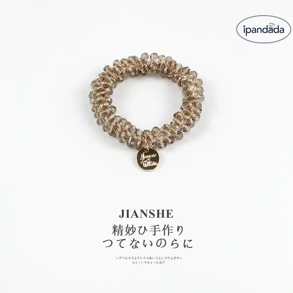 ヘアゴム きらり ガラスビーズ パール  可愛い おしゃれ アクセサリー ヘアアクセサリー 華やか 大人 まとめ髪 髪留め プレゼント ID2312