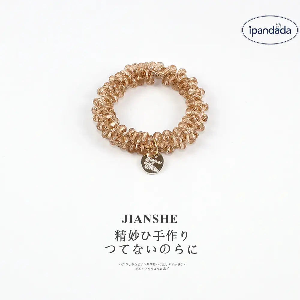 ヘアゴム きらり ガラスビーズ パール  可愛い おしゃれ アクセサリー ヘアアクセサリー 華やか 大人 まとめ髪 髪留め プレゼント ID2312