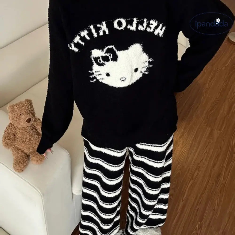 パジャマ レディース 秋冬 もこもこ セットアップ 可愛い キャラクター ルームウェア 長袖 長ズボン 柔らかい 防寒 あったか 部屋着 冬用 プレゼント かわいい クリスマスプレゼント おしゃれ クリスマス ギフト 人気 セット