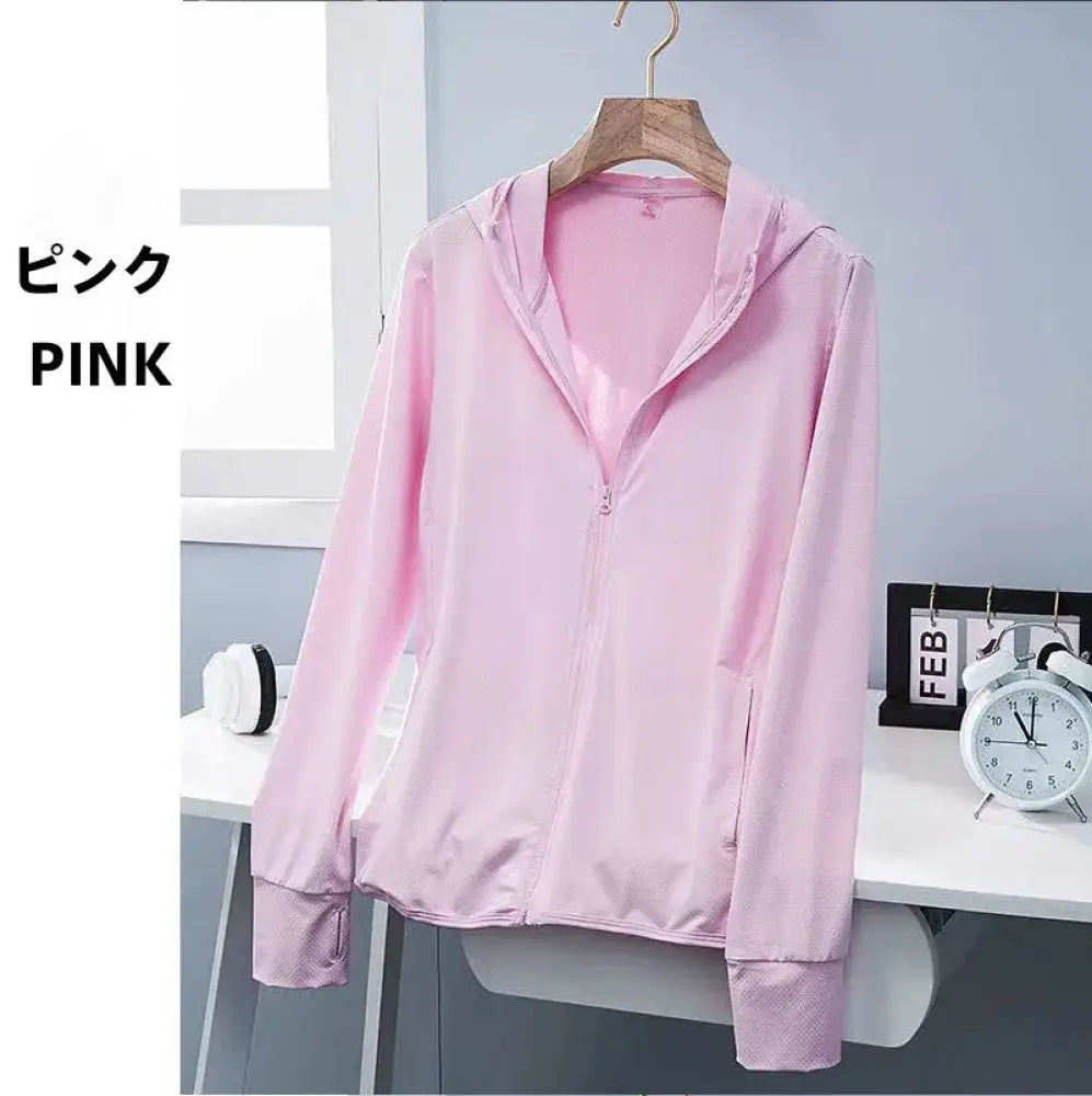 ID1702 日焼け防止 UVカットUPF50 + 超軽量ストレッチウェア 接触冷感・通気性抜群 3D立体裁断 5サイズ展開（S～4XL） シルク肌触り 洗濯機OK アウトドア/通勤/レジャー対応