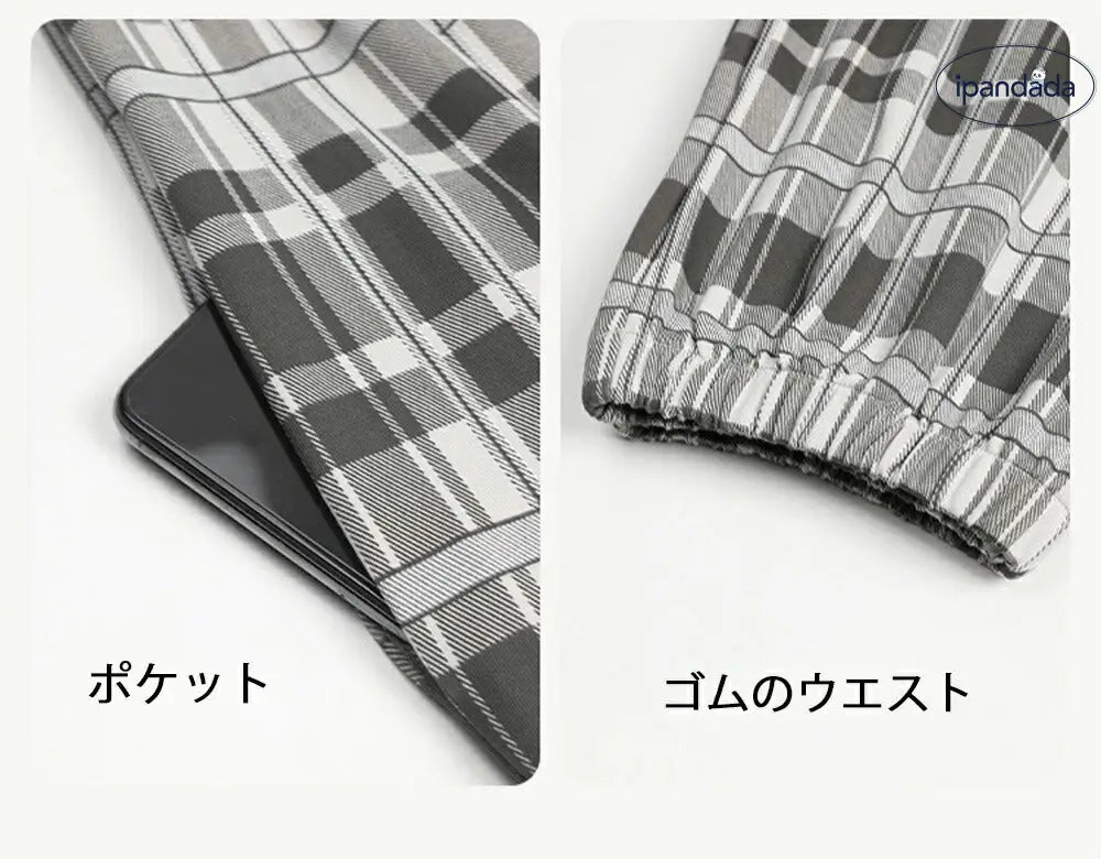 ルームウェア レディース 綿100％ 冷感綿 パジャマ 部屋着 ホームウェア セットアップ 半袖 チェック ルームウェア 上下セット おしゃれ 楽しむ リラックスウェア ゆったりID1866
