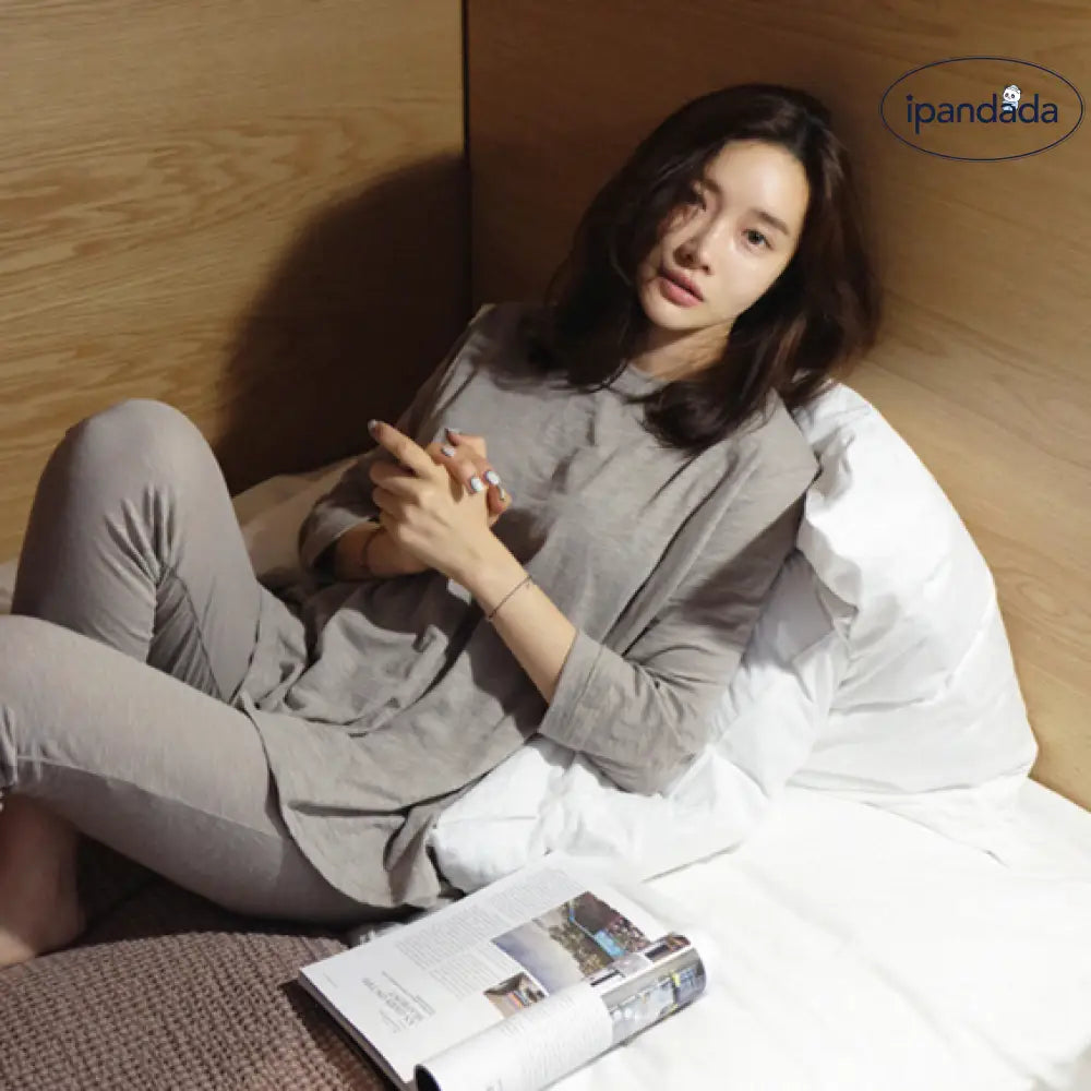 ID680 ルームウェア レディース パジャマ モダール 長袖 フレア 上下セット セットアップ 春 夏 秋 冬 部屋着 新生活 柔らかい 肌にやさしい 快適 ゆったり ゆるめ ストレスフリー 口コミ 休養 リラックス