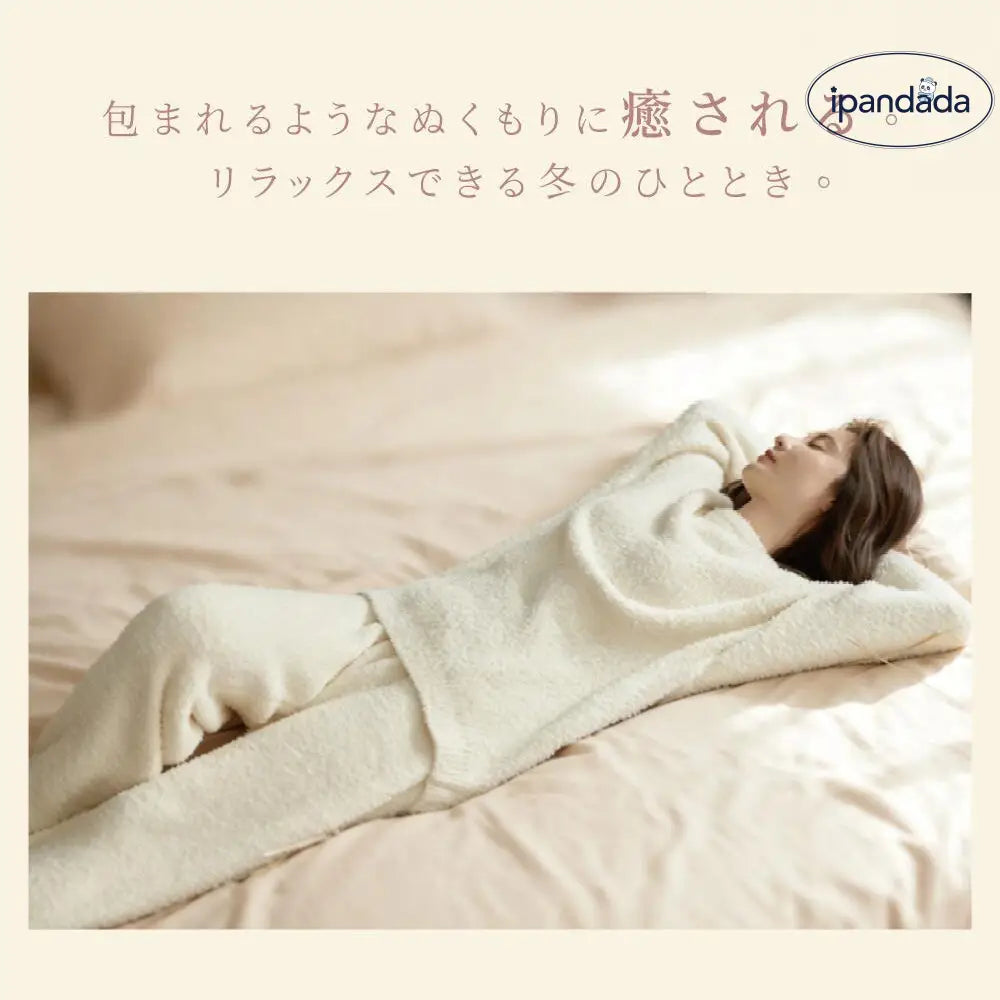 ルームウェア レディース パジャマ もこもこ 上下セット モールニット ふわふわ あったか 部屋着 長袖 秋冬 冬用 かわいい 体型カバー ゆったり おしゃれ 暖かい ルームニット プレゼント ギフト おうち時間 彼女 妻 母 贈り物