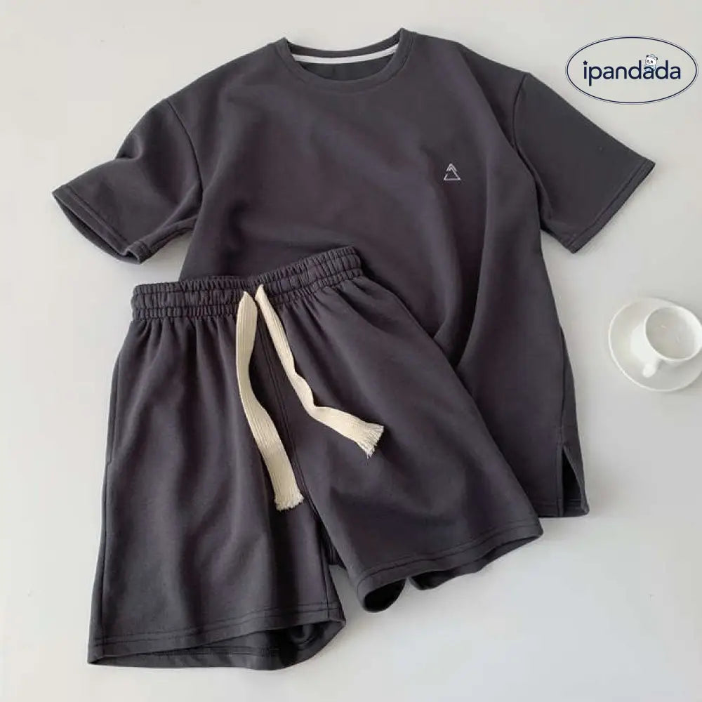 ID1610 セットアップ レディース  楽ちん  Tシャツ&短パン ジャージ 春 夏 半袖 上下セット tシャツ ショートパンツ ショーツ スポーツウェア スウェット ルームウェア 部屋着 運動服 カジュアル オシャレ 体型カバー 無地 コットン 綿