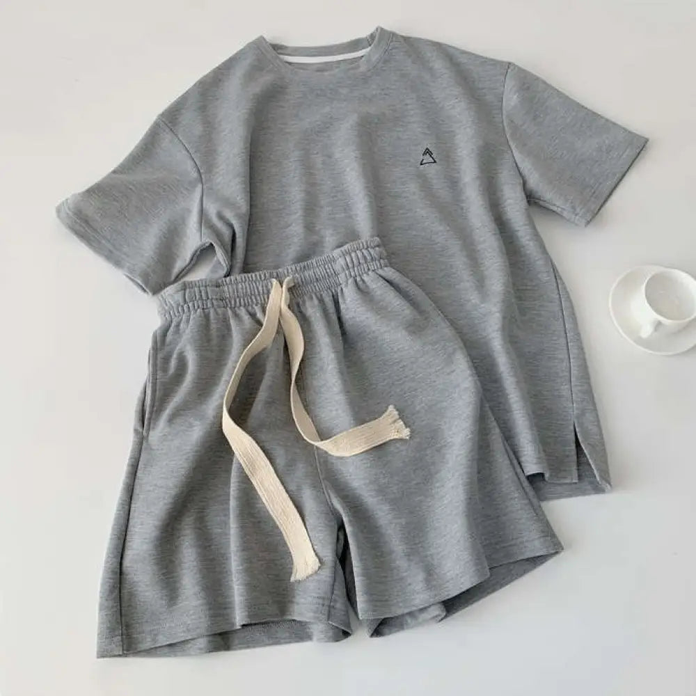 ID1610 セットアップ レディース 楽ちん Tシャツ&短パン ジャージ 春 夏 半袖 上下セット tシャツ ショートパンツ ショーツ スポーツウェア スウェット ルームウェア 部屋着 運動服 カジュアル オシャレ 体型カバー 無地