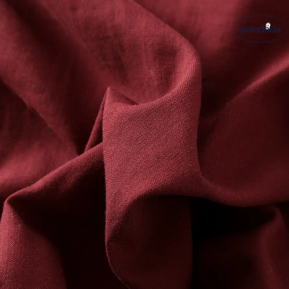 シンプル チェック柄 パジャマ 女性用 全棉 ダブルガーゼ 春秋用 立襟 赤 無印 纯棉 カップル用 部屋着  ルームウェア ID2311