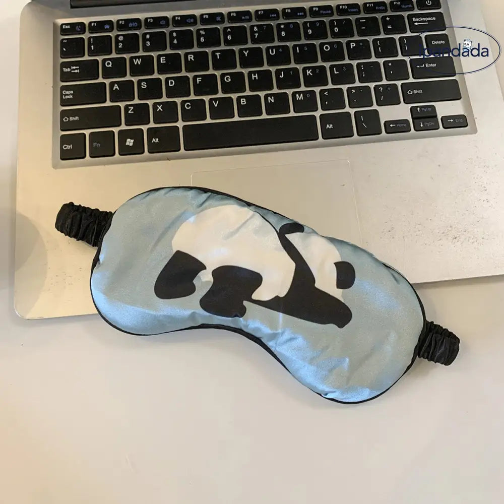 ID1766 シルク風 パンダ 目隠し アイマスク 睡眠専用 レディース 疲れを癒す かわいい 光を遮断 目元用アイマスク