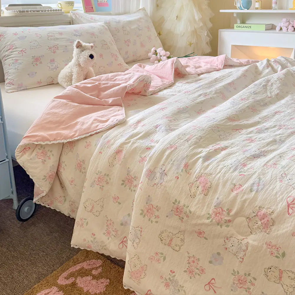 しわしわのシャンブレー 夏用クールケット 新作 子供用 エアコンケット 学生用 シングルサイズ 洗濯機可 薄掛け布団 ID2169 タイプ① / 120*150cm 寝具>ブランケット・タオルケット