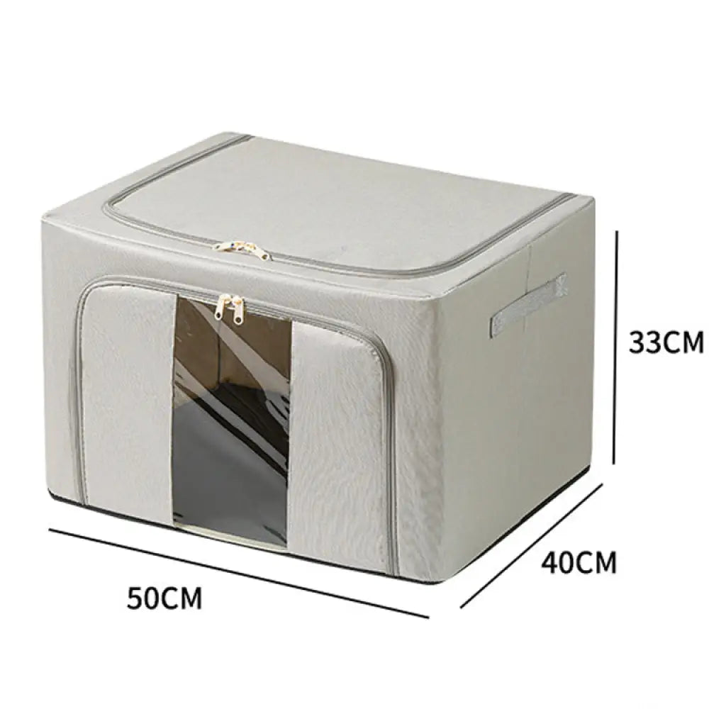 収納ボックス 頑丈 フタ付き 窓付き 収納ケース収納 クローゼット 押入れ 前開き 布製 折りたたみ ふた付き 整理整頓 衣替え 積み重ね ID3613 インテリア雑貨＞収納雑貨