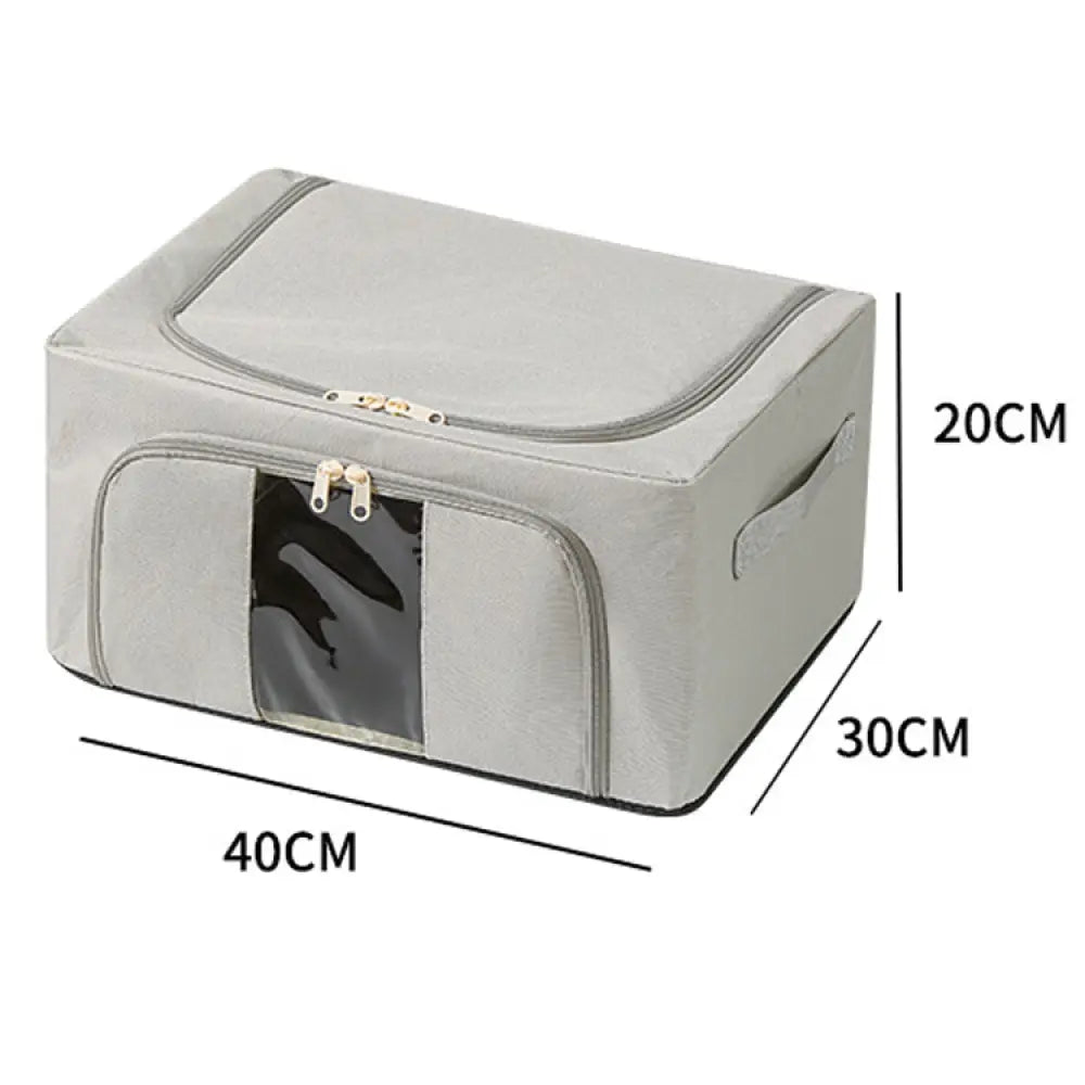 収納ボックス 頑丈 フタ付き 窓付き 収納ケース収納 クローゼット 押入れ 前開き 布製 折りたたみ ふた付き 整理整頓 衣替え 積み重ね ID3613 インテリア雑貨＞収納雑貨