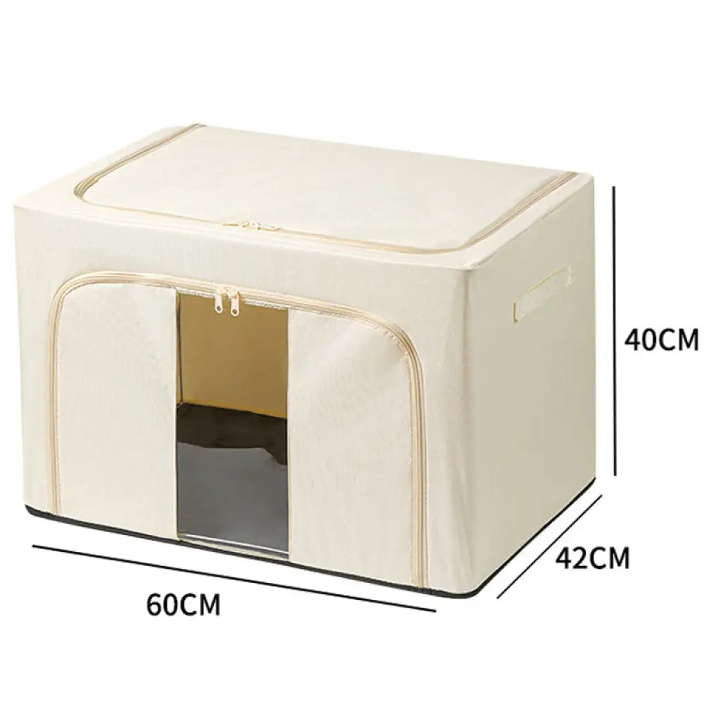 収納ボックス 頑丈 フタ付き 窓付き 収納ケース収納 クローゼット 押入れ 前開き 布製 折りたたみ ふた付き 整理整頓 衣替え 積み重ね ID3613 インテリア雑貨＞収納雑貨