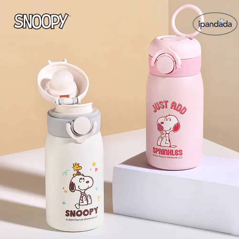 水筒 保冷 保温 真空断熱 スヌーピー 保温ボトル 男女兼用 学生用 子供用 ステンレス 携帯 ミニ 軽量 お茶 洗いやすい ID4625 インテリア雑貨＞その他
