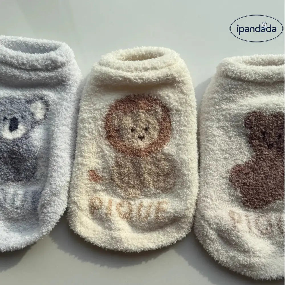 ソフト ふわふわ ペットウェア 小型犬 猫 快適 秋冬用 クマ コアラ ライオン ID2865