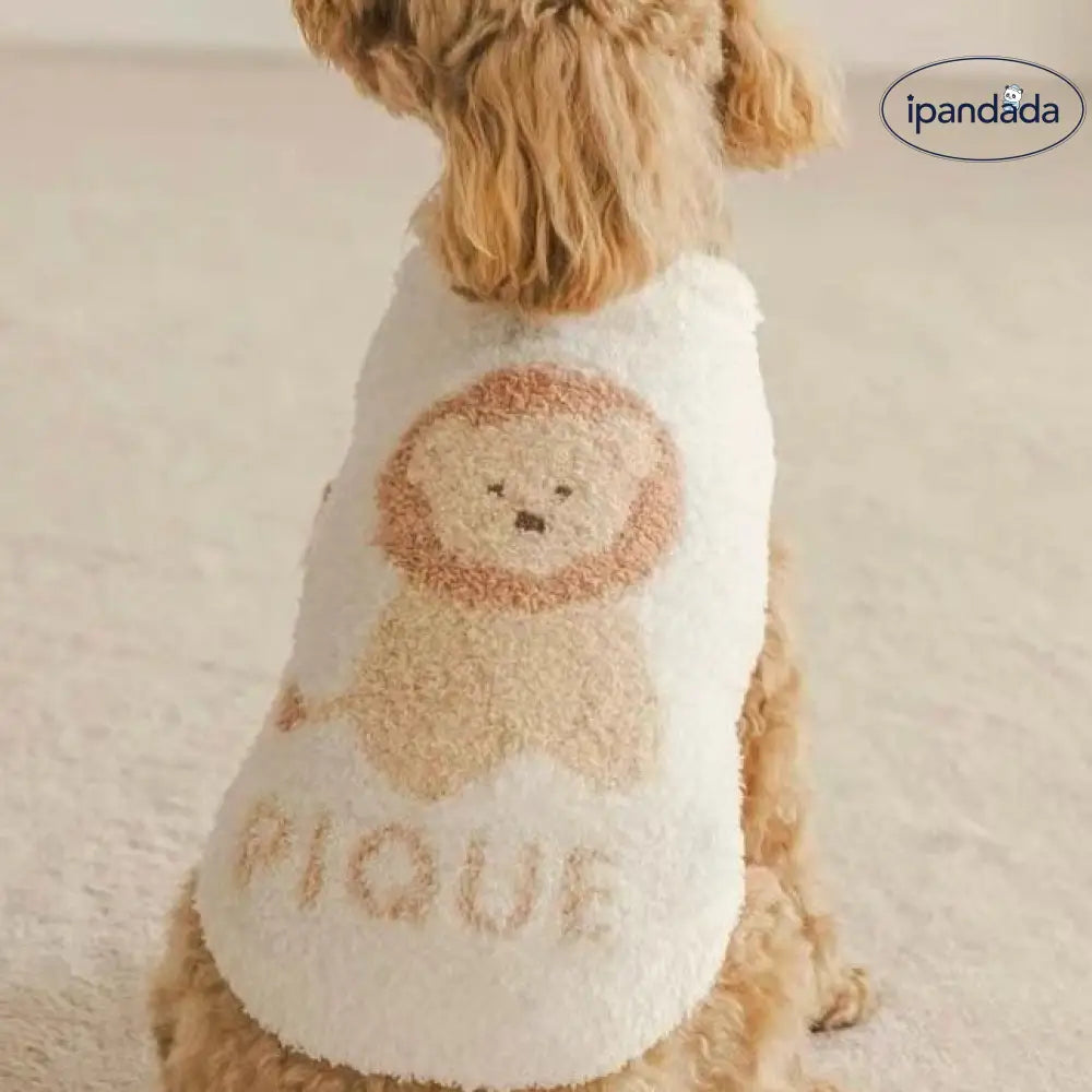 ソフト ふわふわ ペットウェア 小型犬 猫 快適 秋冬用 クマ コアラ ライオン ID2865
